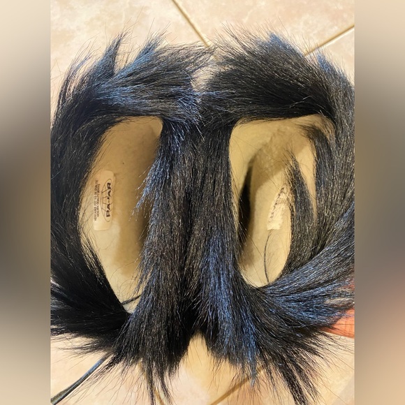 Pajar Goat Hair Fur Scarlet Apres Ski Fleece Lined Black Winter Boots Size 39 - Picture 14 of 16